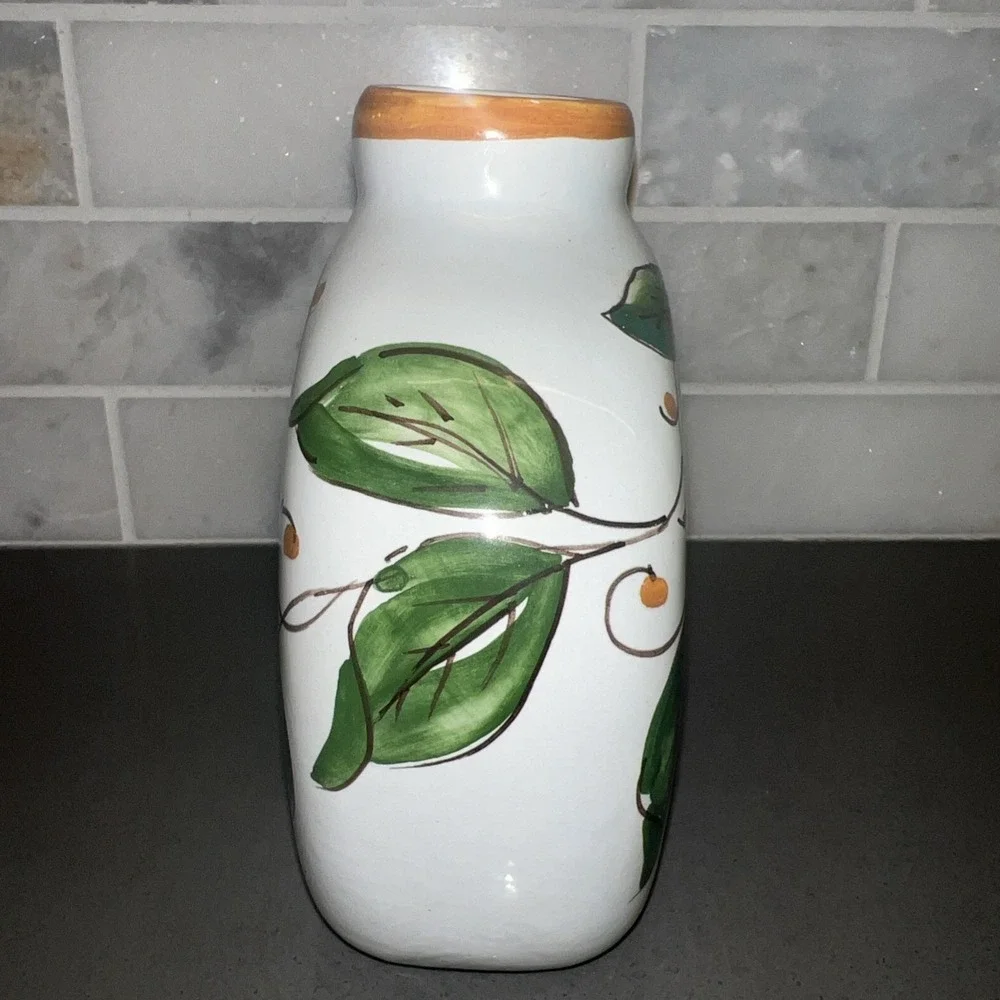 VintageFirenz Handpainted Fruit Vase
